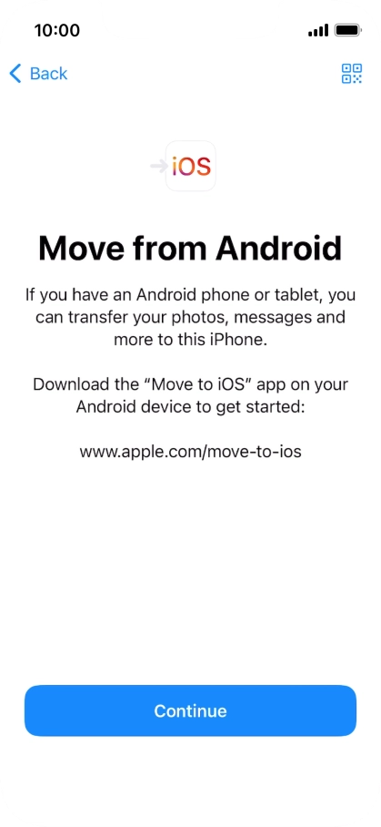 To transfer content to your phone, you need to install the app 