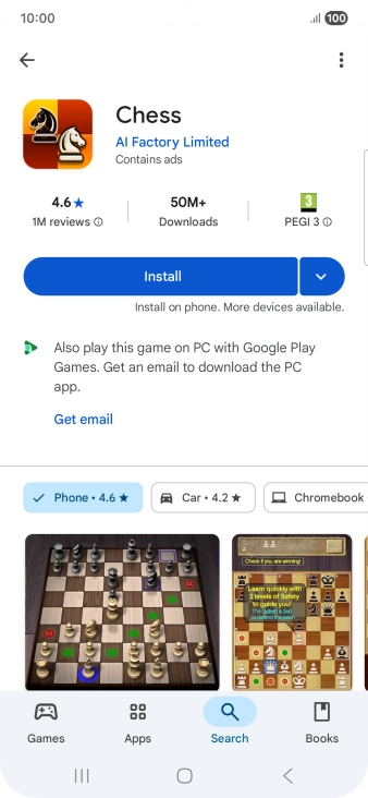 Press Install and follow the instructions on the screen to install the app. Press Install and follow the instructions on the screen to install the app.