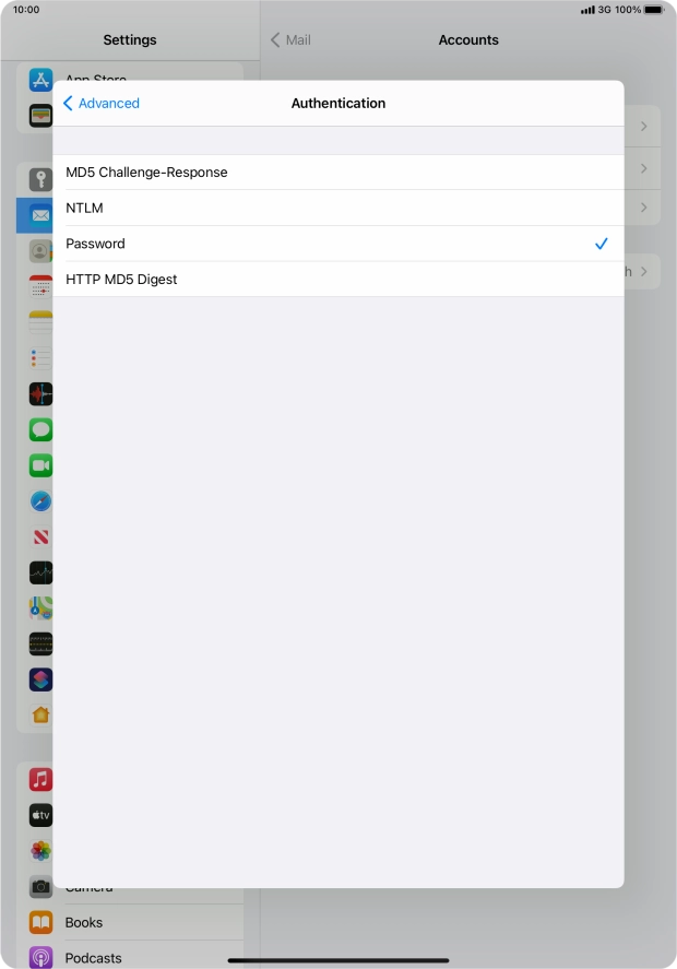 Press Password.