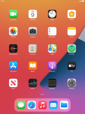 Press and hold the Home key. Press and hold the Home key.