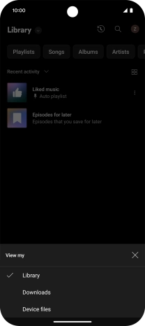 Press the required category and go to the required audio file. Press the required category and go to the required audio file.