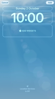 To customise the way the lock screen date is displayed, press the date widget and follow the instructions on the screen to select the required widget display mode.