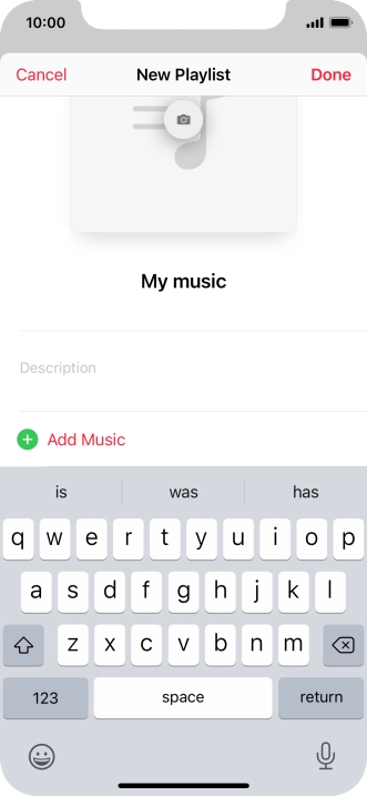 Press Add Music.