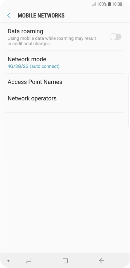 Press Access Point Names.