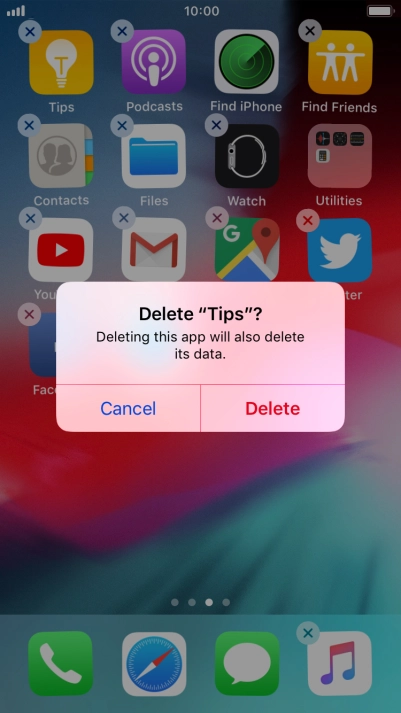 Press Delete.