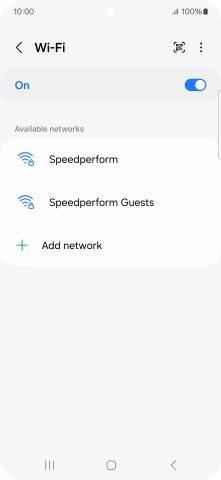 Press the menu icon.