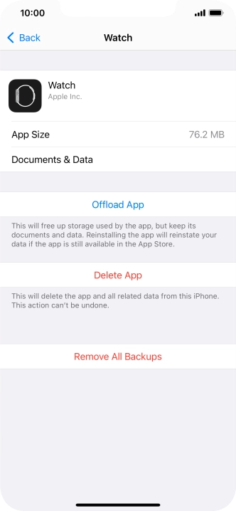 Press Offload App.