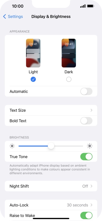 Press Dark. Press Dark.