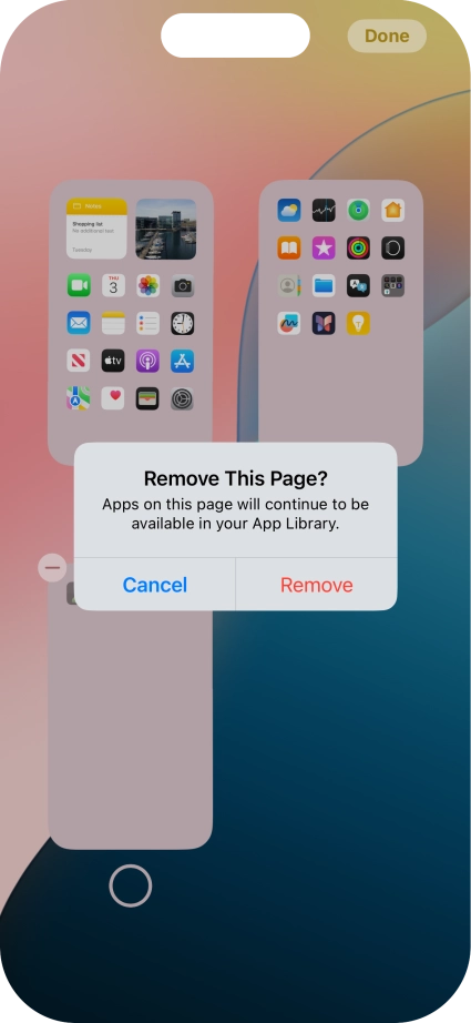 Press Remove.