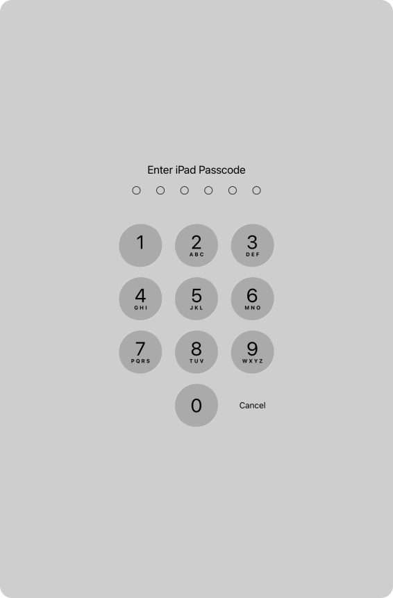 Use the lock code you created. Use the lock code you created.