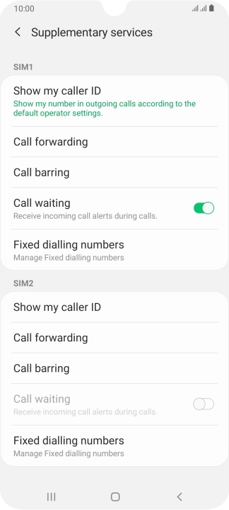 Press the indicator next to Press the indicator next to