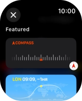 Press the required widget. Press the required widget.