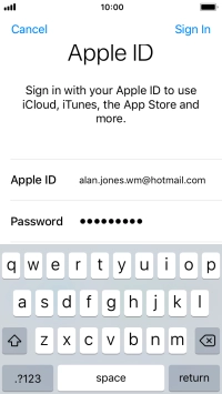 Press Sign In.