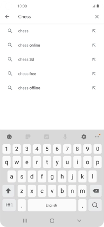 Key in the name or subject of the required app and press the search icon. Key in the name or subject of the required app and press the search icon.