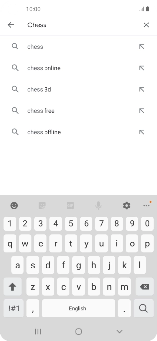 Key in the name or subject of the required app and press the search icon. Key in the name or subject of the required app and press the search icon.