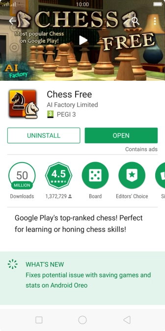 Press UNINSTALL.
