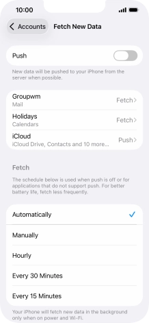 If you turn off the function, press the required setting. If you turn off the function, press the required setting.
