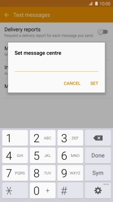 Key in +61415011501 and press SET. Key in +61415011501 and press SET.