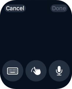 Press the keypad icon.