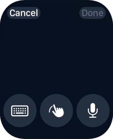 Press the keypad icon.