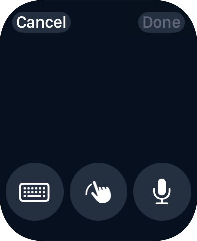 Press the keypad icon.