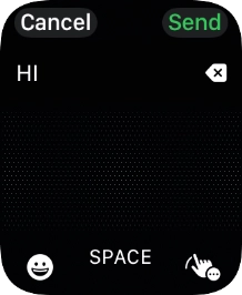 Press the input icon. Press the input icon.