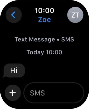 Press SMS.
