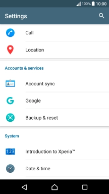 Press Account sync.