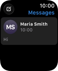 Press the required text message. Press the required text message.