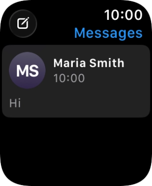 Press the required text message. Press the required text message.