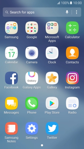 Press Samsung.