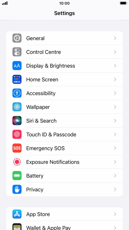 Press Touch ID & Passcode.