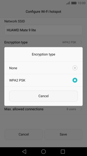 Press WPA2 PSK.