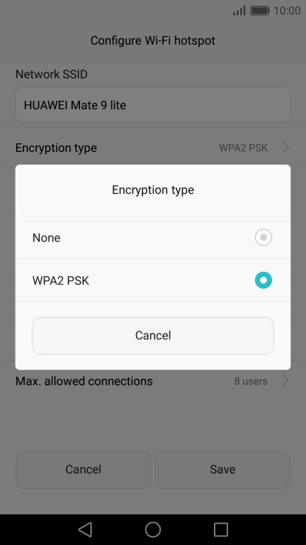 Press WPA2 PSK.