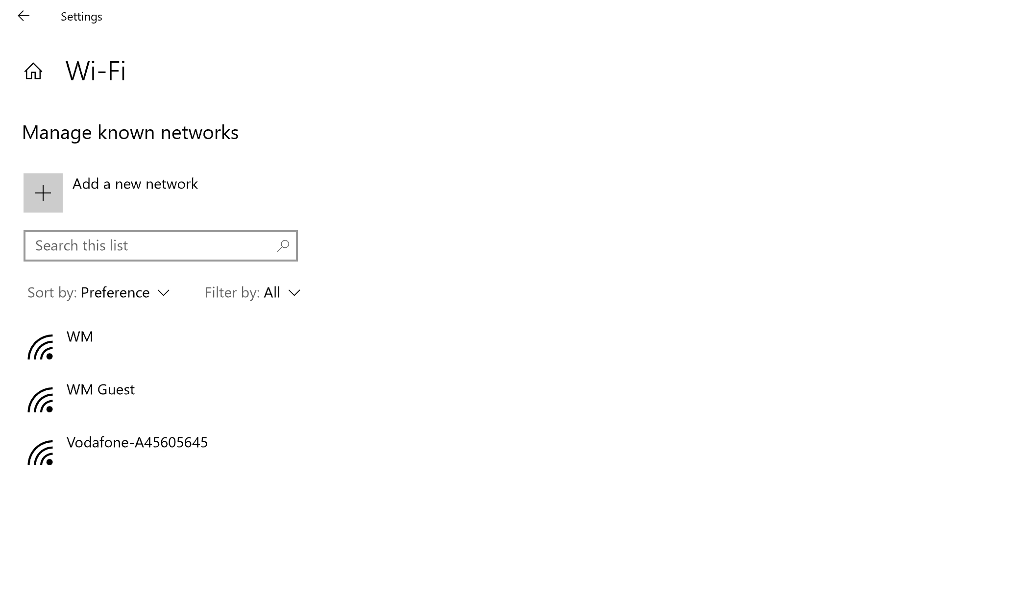 Click the required Wi-Fi network.
