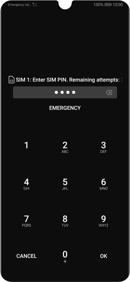 If you're asked to key in your PIN, do so and press OK.