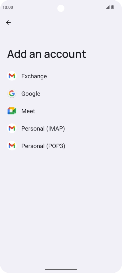 Press Google.