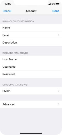 Press SMTP. Press SMTP.