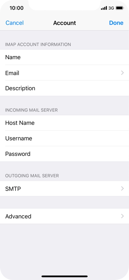 Press SMTP. Press SMTP.