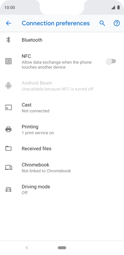 Press Bluetooth.