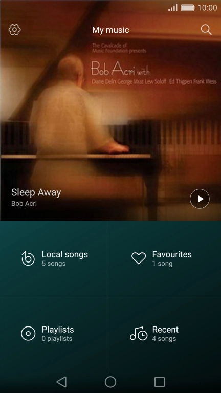 Press Local songs.