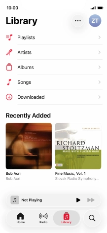 Press Playlists.