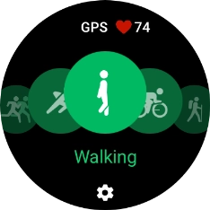Press the settings icon. Press the settings icon.