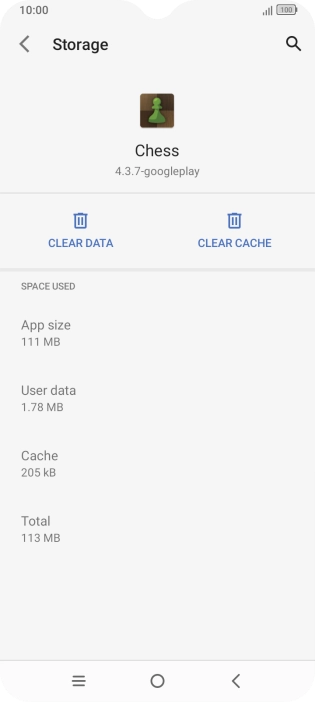 Press CLEAR CACHE.