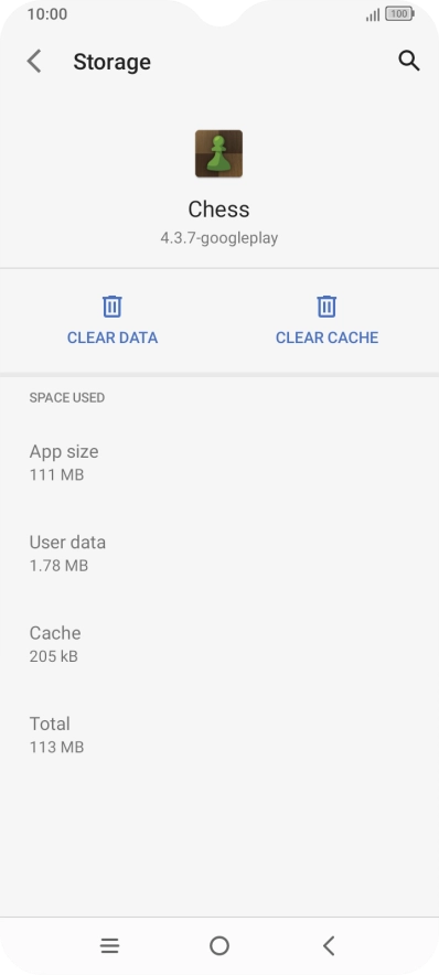 Press CLEAR CACHE.