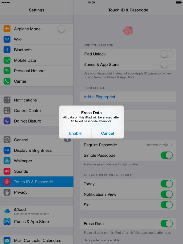 Press Enable.