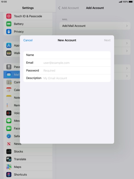 Press Email and key in your email address. Press Email and key in your email address.