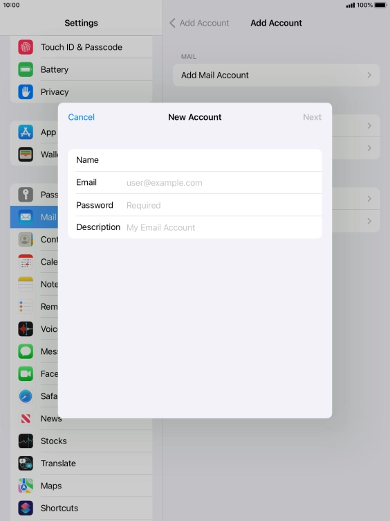 Press Email and key in your email address. Press Email and key in your email address.