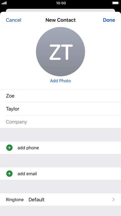 Press add phone. Press add phone.