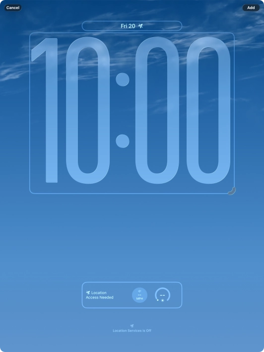 To customise the way the lock screen date is displayed, press the date widget and follow the instructions on the screen to select the required widget display mode. To customise the way the lock screen date is displayed, press the date widget and follow the instructions on the screen to select the required widget display mode.